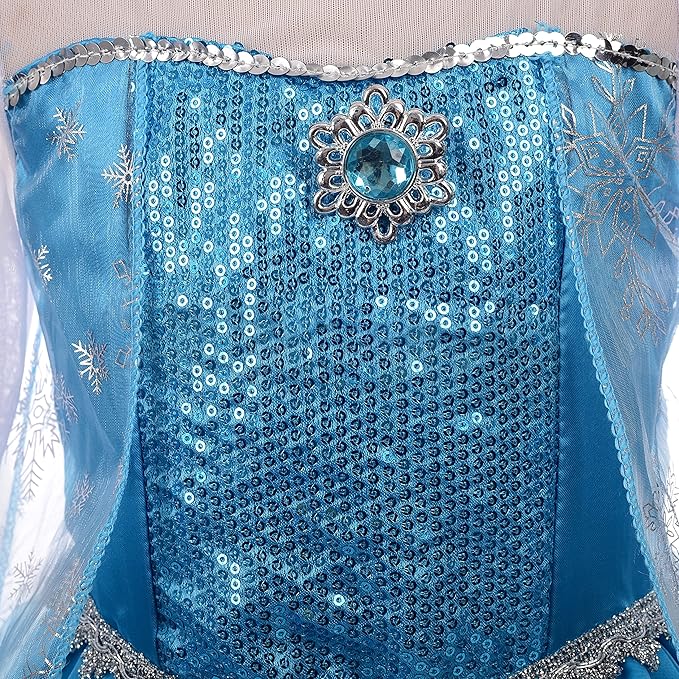 Dressy Daisy Toddler Little Girls' Ice Princess Dress Costume Birthday Halloween Christmas Fancy Party Dresses